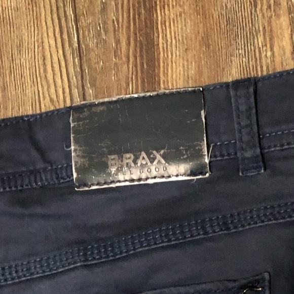 Brax Pants Mens 40x34 Cooper Fancy Flat Front Chino Regular Fit Straight Leg - Picture 7 of 8